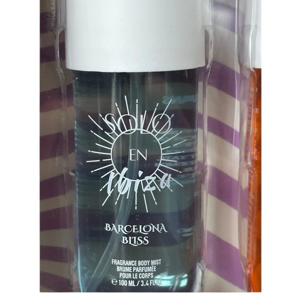 Solo en Ibiza Fragrance Body Mist & Body Cream 4-piece gift set NIB